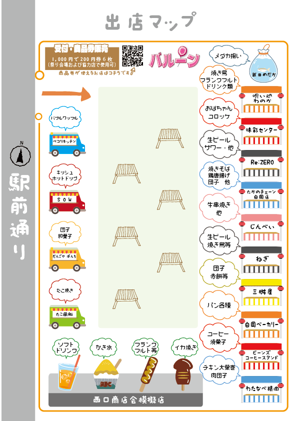 2025年｜白岡西口やたい村出店マップ